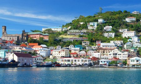 View of the island Grenada, St. George's, Caribbean