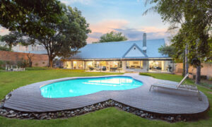 Top photo: Priced at R5.999 million through Pam Golding Properties, this elegant four-bedroom home in the exclusive enclave of River Club in the heart of Sandton offers a luxurious, tranquil sanctuary.