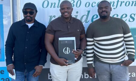 Burleigh Ballito sales Vusi Ngqothweni, Ndumiso Shezi and Khwezi Sibisi.