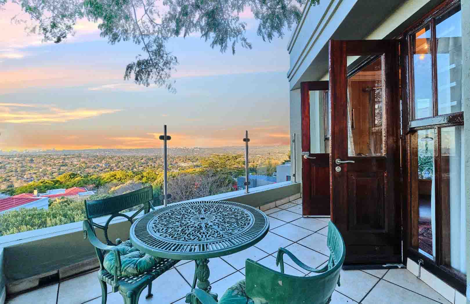 One of the massive selling points of this R4.8m house in Randburg's Northcliff is the sweeping views over Johannesburg