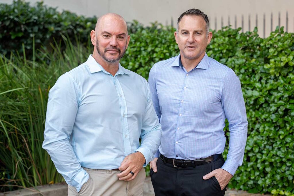 Greg Dart, a director of High Street Auction Co, and Professor Adrian Saville