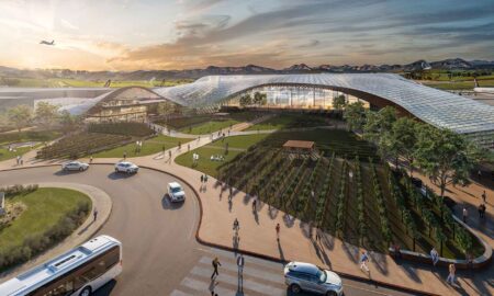 Artist's impression of the proposed Cape Winelands Airport by Boogertman + Partners.