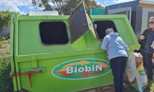 BiobiN in-vessel composting system used in community waste management