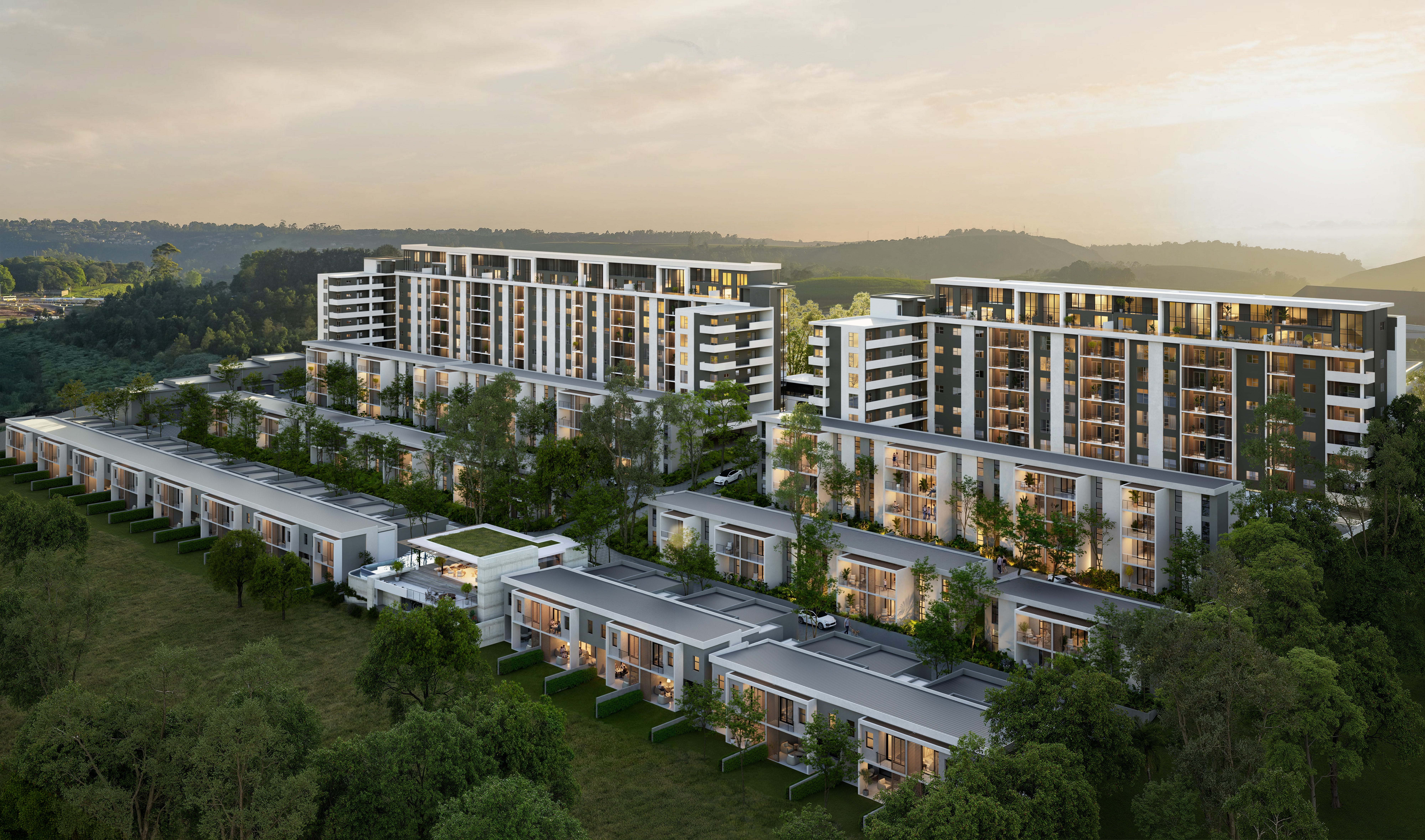 Kaleido residential apartments smart city development at Westown Shongweni