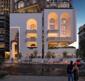 Artistic render of ELEVENONB, the R650-million residential development near Long St
