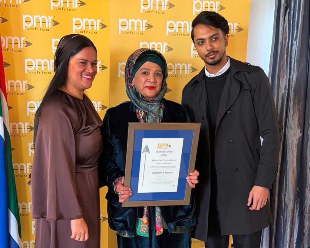 Cavendish Square Diamond Arrow Award in the shopping centre category at the 2026 PMR.africa Awards