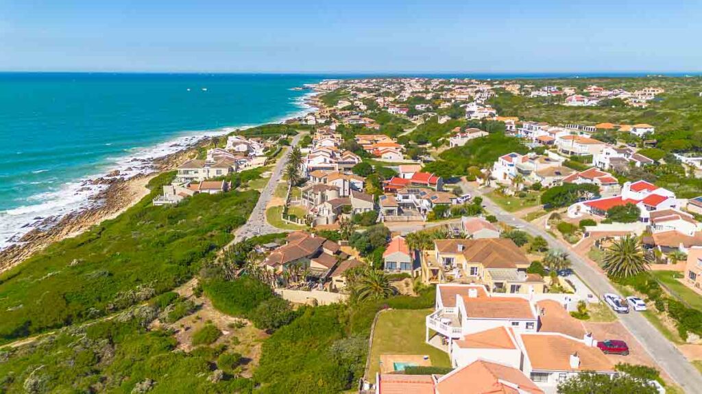 For sale Santareme St Francis Bay property aerial view