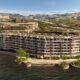 Artist's impression of Vilasita's lakefront buildings and promenade at Zimbali Lakes, with Zimbali Square behind