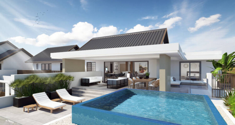 View of the four-bed penthouse pool