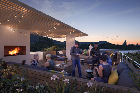 Top deck of PineworX apartments