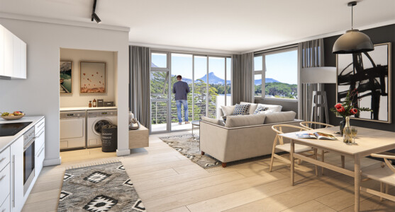 Interior of PineworX apartments