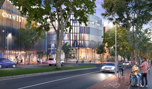 All roads in Westown will include pavements and separate bicycle lanes